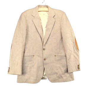 Vintage Kenny Rogers Circle S Blazer Jacket Mens 42L Long Sleeve Brown Wool